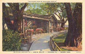 Mickelberry Southern Food Restaurant W 95th St Chicago Illinois linen postcard