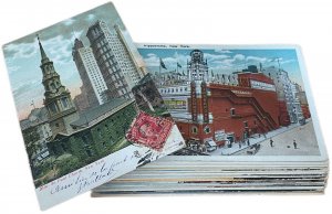 Lot of 38 old postcards all New York City buildings hotels scenic United States