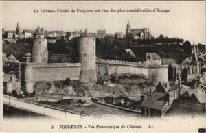 CPA Fougeres vue panoramique du Chateau (1237714)