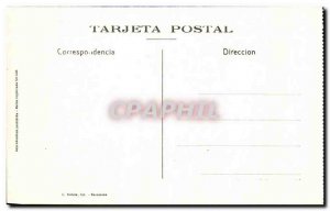 Old Postcard Barcelona Fuentes Plaza Cataluna