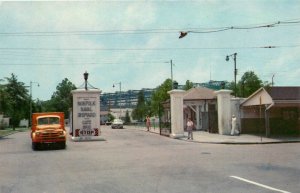 Portsmouth Virginia Fourth Street Gates Naval Shipyards Crocker Postcard 24-7736