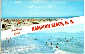 Greetings From Hampton Beach New Hampshire Split View