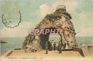 Old Postcard Biarritz - The Rock of the Virgin