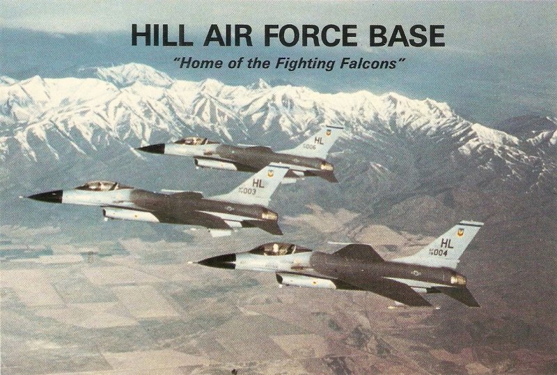 Hill Air Force Base. Home of the Fighting Falcon  Modern American Postcard