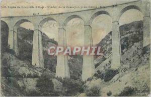 Postcard Old Line grenoble gap viaduct near casseyre clelles