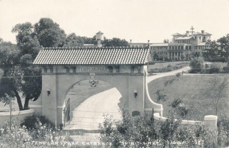 RPPC Templar Park Entrance - Spirit Lake, Dickinson County, Iowa