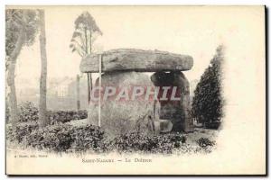 Old Postcard Dolmen Menhir Saint Nazaire dolmen