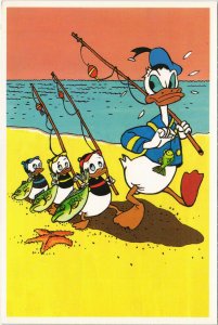 PC DISNEY, DONALD DUCK, HUEY, DEWEY AND LOUIE, Modern Postcard (b38066) 