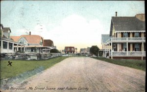 South Harpswell Maine ME Auburn Colony Street Scene Vintage Postcard
