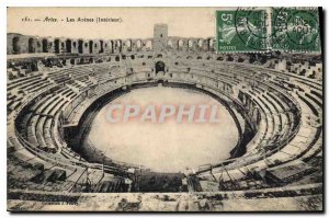 Old Postcard Arles - Arenes (inside)