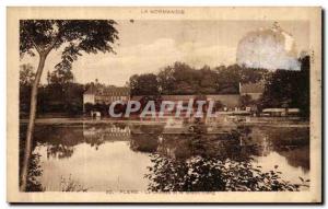 Old Postcard Flers The Chateau and the Grand Etang