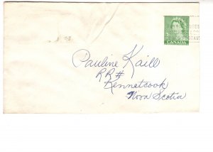 Postal Stationery, Canada, Queen Elizabeth 2 Cent Green Envelope