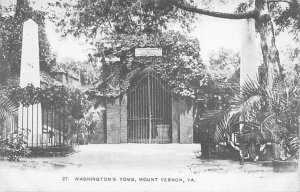 Tomb Mount Vernon, Virginia, USA George Washington Unused 