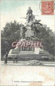 Postcard Old Paris Monument of Victor Hugo