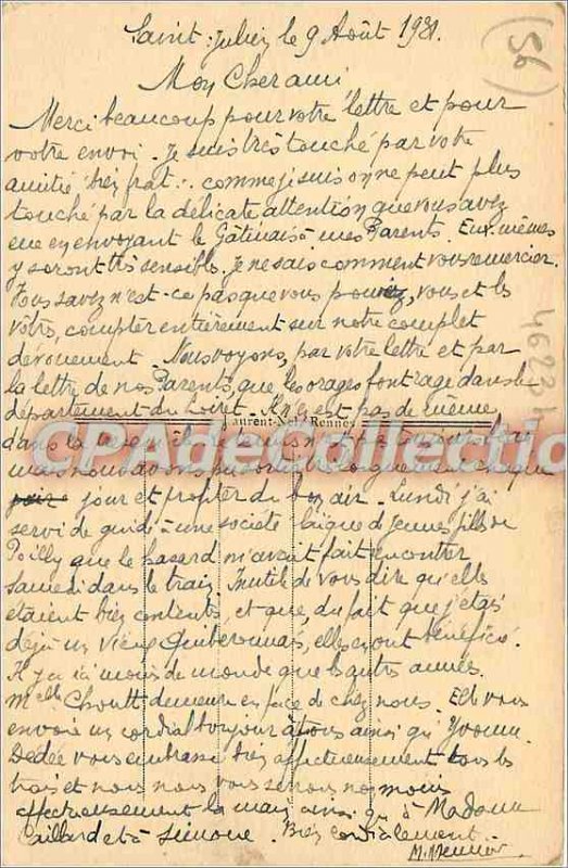 Old Postcard Quiberon Port Pigeon