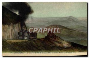 Postcard The Old Railroad Auvergne Puy de Dome in the Great Rock and South Do...