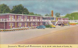 Kentucky Corbin Stewart's Motel and Restaurant 1953