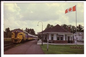 Railway Train at Station, Gravenhurst, Ontario