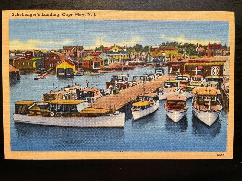 Vintage Postcard Schellenger's Landing Cape May New Jersey (B) Europe United Kingdom Crown