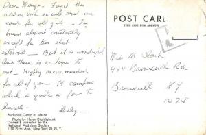 Bremen Maine Audubon Camp Scenic View Vintage Postcard J76207