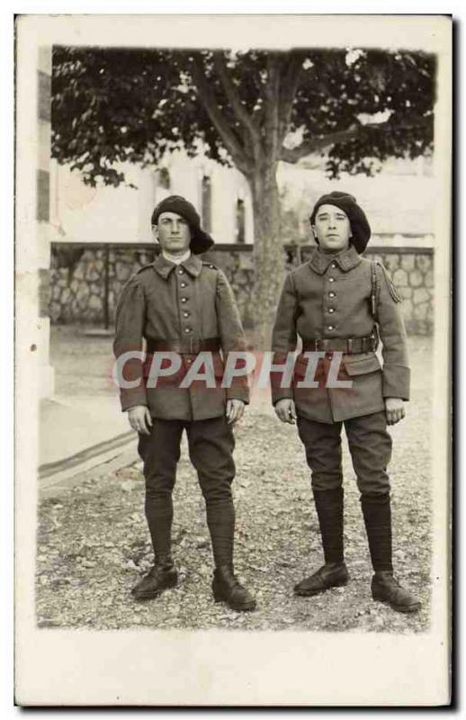 CARTE PHOTO Militaria Alpine Hunters (n2 on the collar)