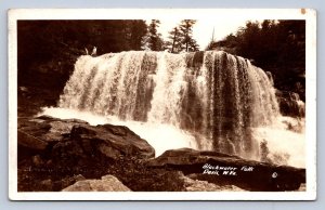 J87/ Blackwater Falls Davis West Virginia RPPC Postcard c1937 Waterfall 625
