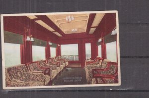 OVERLAND LIMITED, TRAIN, OBSERVATION CAR, 1917 ppc. used to Australia