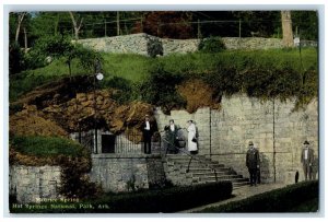 c1910 Maurice Spring Baths Stairs Hot Springs National Park Arkansas AR Postcard