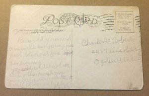 1910 USED PENNY POSTCARD PALISADES PARK, GREEN RIVER, WYOMING