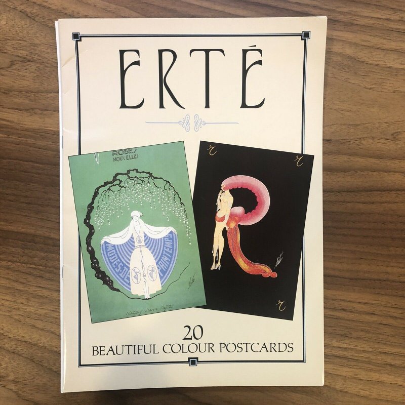 20 Beautiful Postcards By Erte - ART DECO NOVEAU - VINTAGE STYLE 