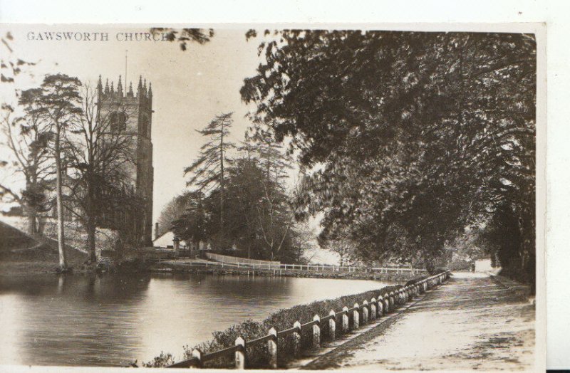 Cheshire Postcard - Gawsworth Church - Ref 16609A