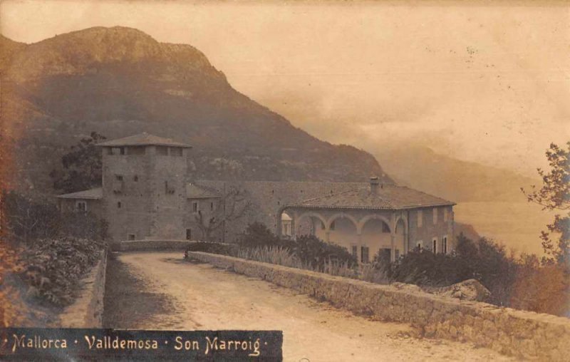 Valldemosa Mallorca Spain Son Marroig Real Photo Vintage Postcard JJ649550