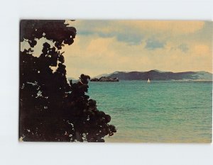 Postcard St. John Island from Sapphire Beach, Virgin Islands