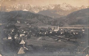 Partenkirchen Wetterstein Germany Birds Eye View Real Photo Postcard AA67013