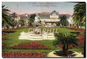 Postcard Old Nice Casino and Albert I Gardens