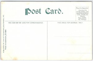 Vintage Baltimore Md Old Roman Gateway Clifton Park Postcard