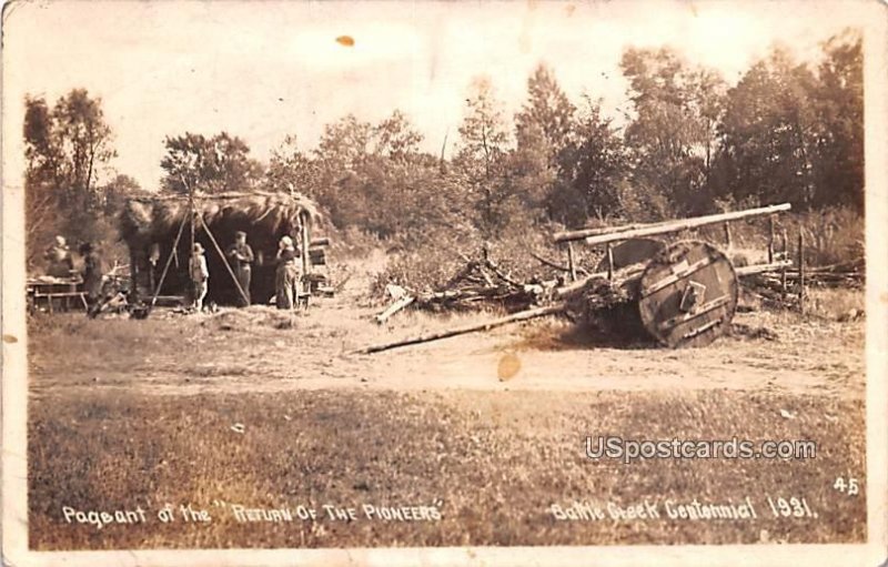 Pageant of the Return of the Pioneers in Battle Creek, Michigan