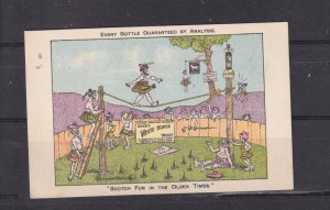 SCOTLAND,WHITE HORSE WHISKY,1915 Advertising comical ppc Scotch Fun, Olden Times