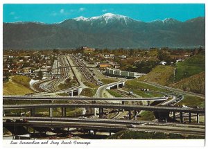 San Bernardino  & Long Beach Freeways California 4 by 6 size