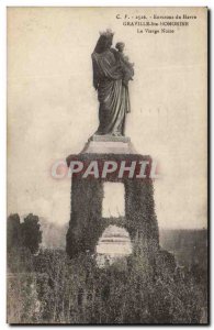 Old Postcard Surroundings Le Havre Graville Ste Honorine La Vierge Noire