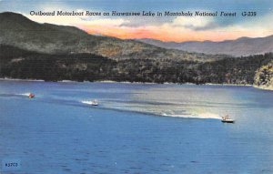 Outboard Motorboat Races Hiawassee Lake Boat Unused 