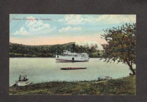 NB Steamer Steamship Evandale St John River  New Brunswick Canada Carte Postale