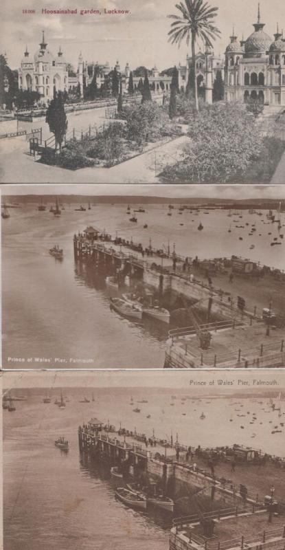 Prince Of Wales Pier Falmouth 2x x Antique Postcard