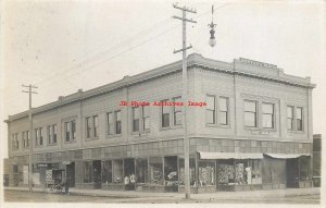 MT, Livingston, Montana, RPPC, Montana Block, Business Section,Store,Atkin Photo