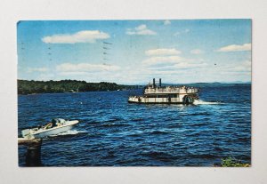Songo River Queen Boat Cruise Songo Lock Long ME Postcard Posted 1973