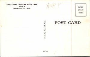 Postcard BOAT SCENE Mercersburg Pennsylvania PA AM8008