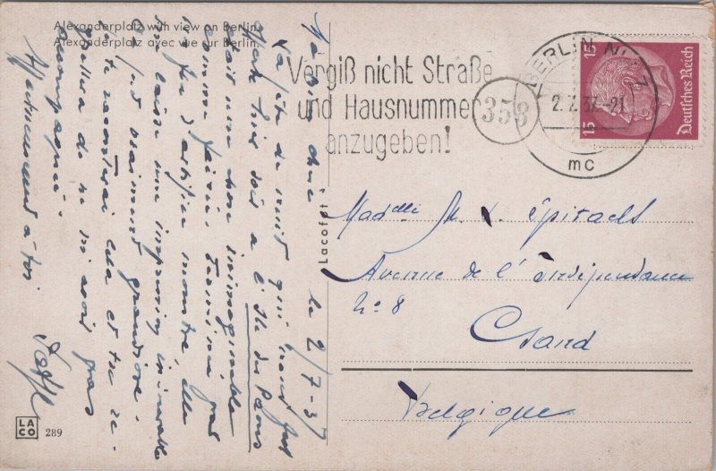 Germany Berlin mit Blick Über Berlin Vintage Postcard C018