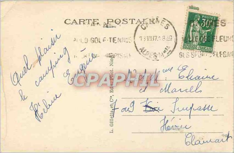 Postcard Old Nice Albert 1st Gardens, Palais de la Jetee