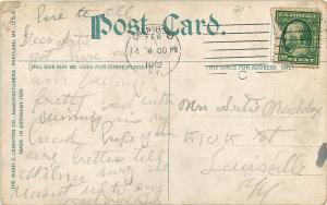 North Conway New HampshireEcho LakeFishermanRow BoatMountain1912 Postcard