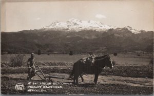 RPPC Postcard Volcan Ixtaccihuatl Mexico City